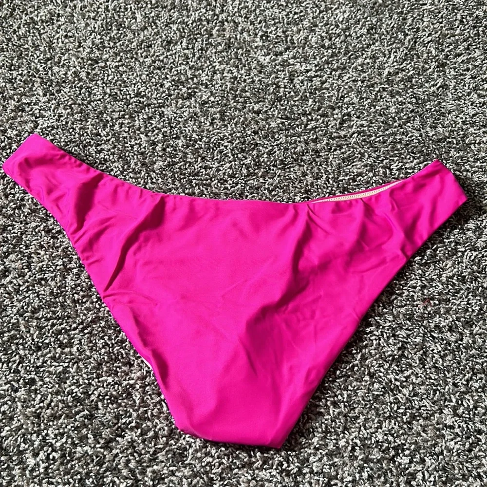 NWT J. Crew Radiant Fuchsia Bikini Swim Bottoms Only XXL
